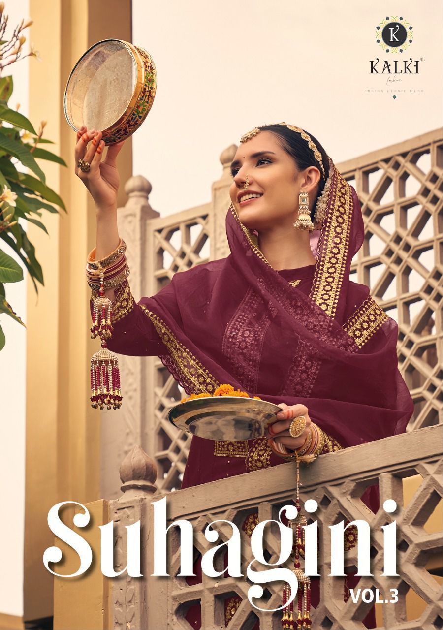 Suhagini Vol 3 By Kalki Fashion Karva Chauth Spacial Wholesaler Supplier From Surat