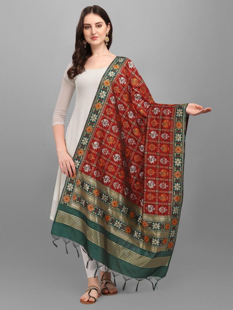 New Patola 2 Design Dupatta Wholesaler Supplier From Surat