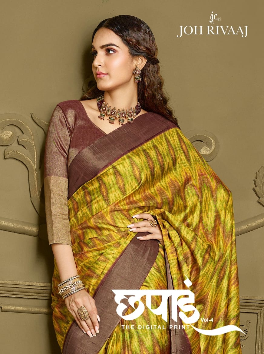Chapai Vol 4 By Joh Rivaaj Designer Fancy Saree Wholesale Suppliers In Surat