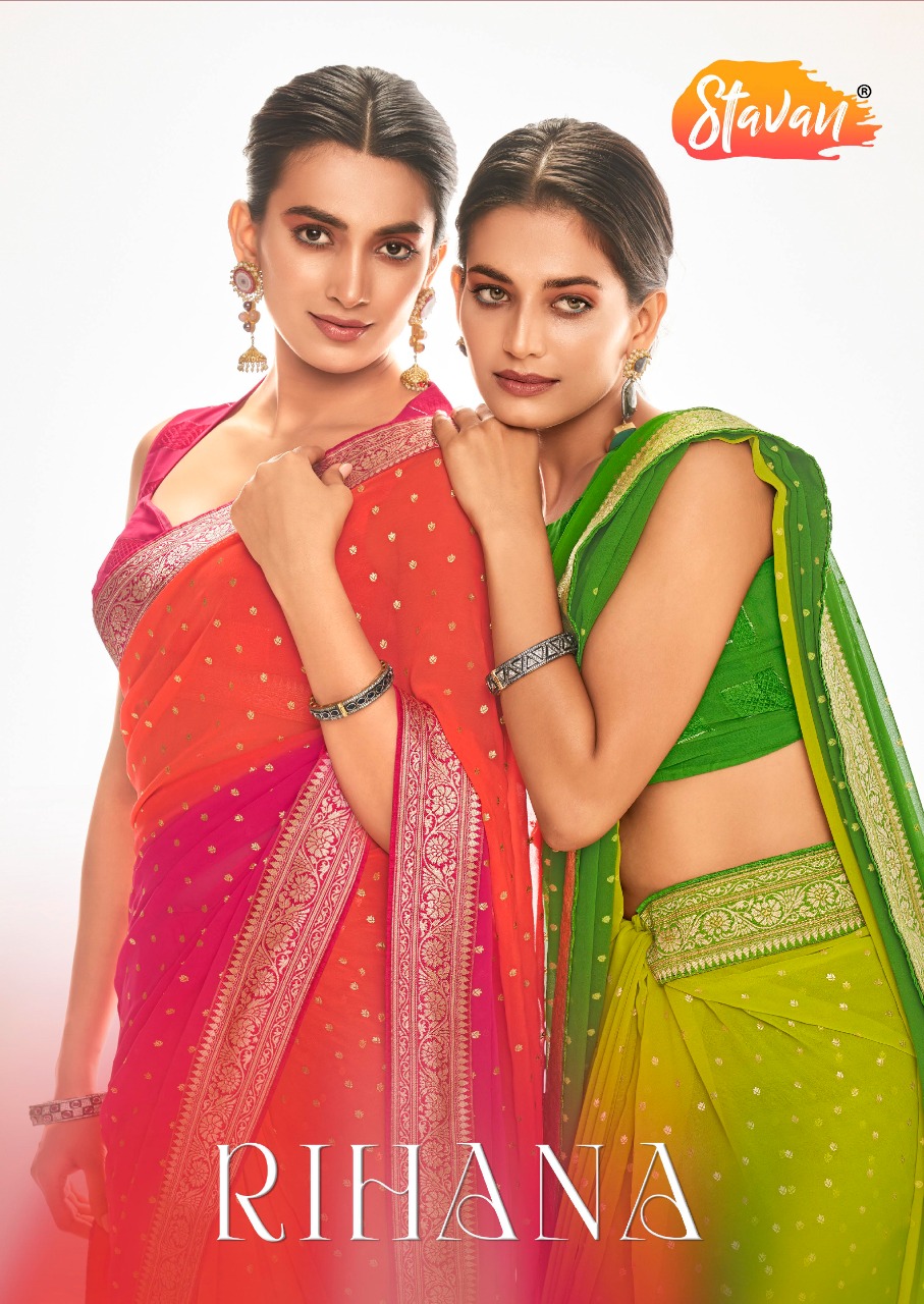 Rihana By Satvan Designer Saree Single And Set Stockiest And Supplier From Surat