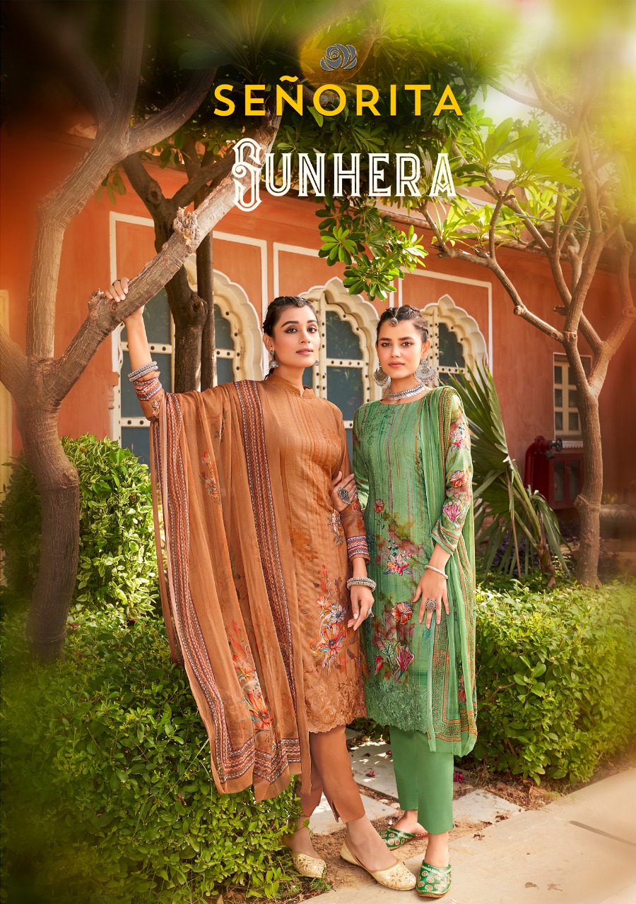 Sunhera By Senorita Designer Studio Designer Pashmina Suit Wholesale Supplier Traders In Surat