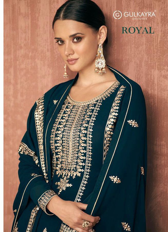Royal By Gulkayra Designer Suits Designer Georgette Suit Wholesale Supplier Traders In Surat
