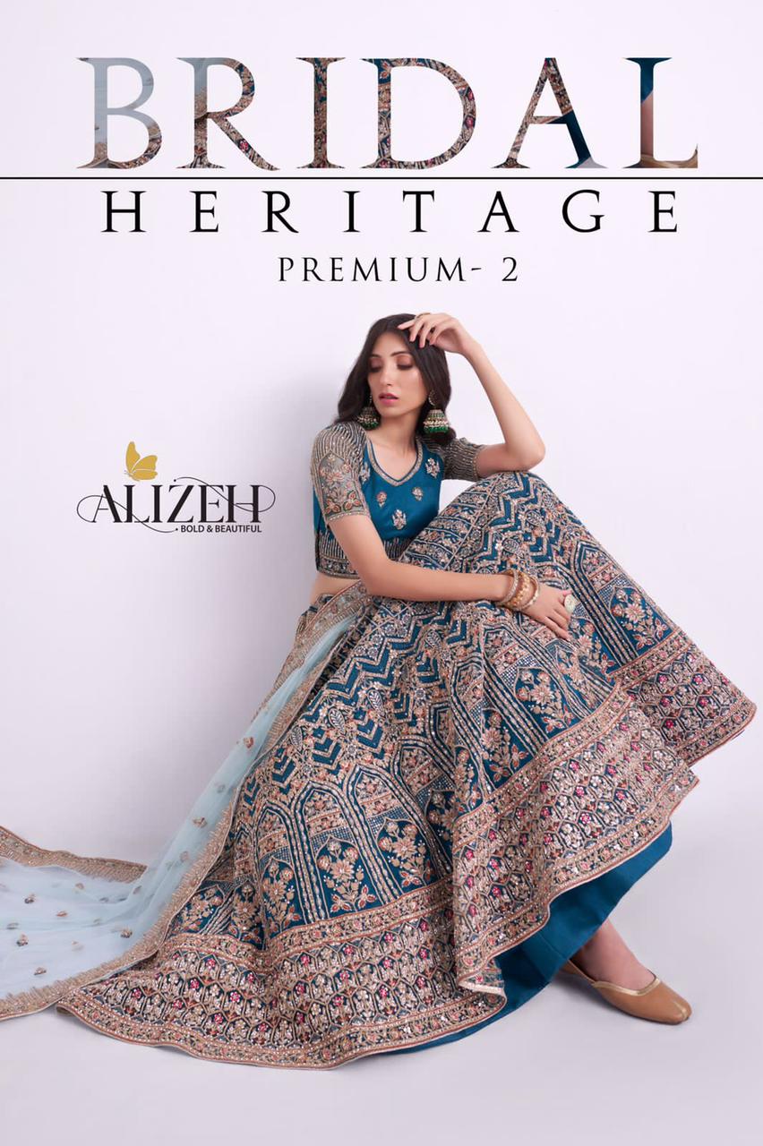 Alizeh Official New Catalog Launch Bridal Heritage Premium Vol 2 Wedding Wear Lehangas Single Avilab...