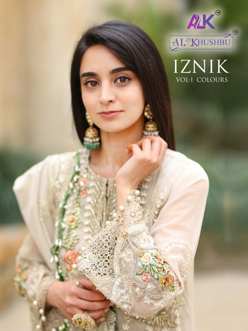 Iznik Vol 1 Colours By Al Khushbu Designer Georgette Suit Pakistani Collection Wholesaler Supplier F...