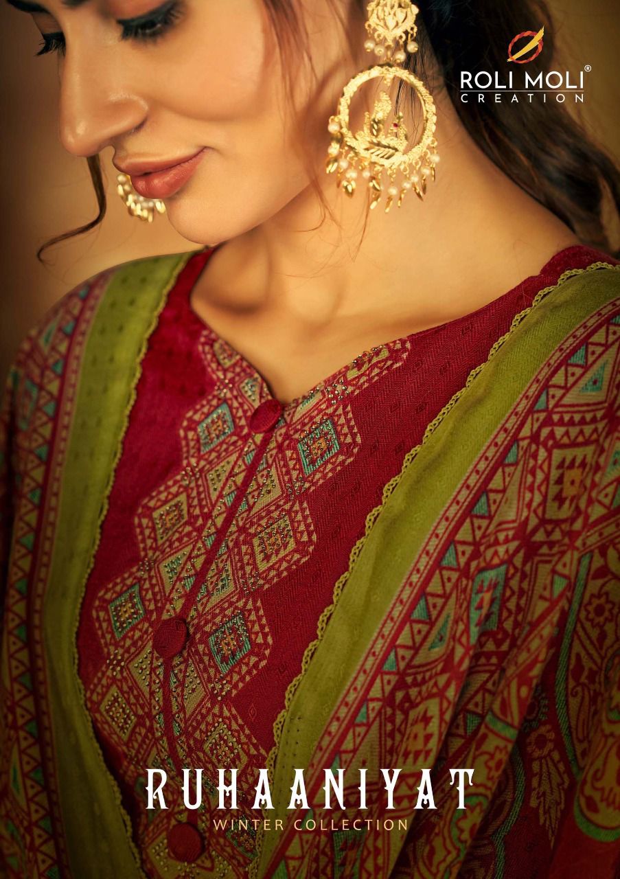 Ruhaaniyat By Roli Moli Creation Designer Pashmina Suit Wholesale Supplier Traders In Surat