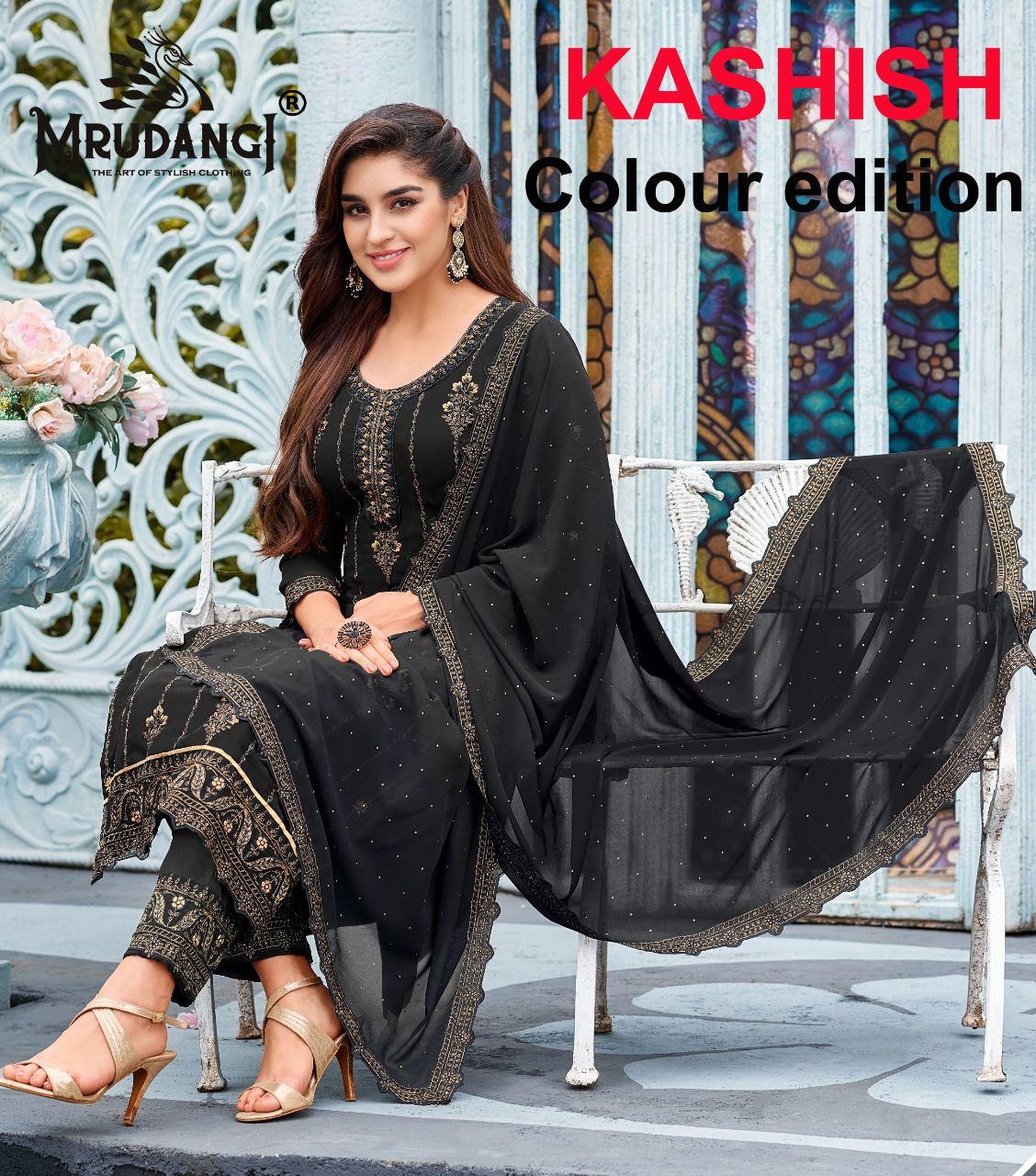 Kashish Colour Edition By Mrudangi Designer Georgette Suit Single And Set Stockiest And Supplier Fro...