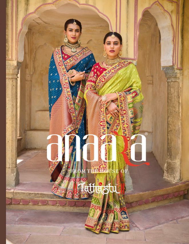 Tathastu Series 5501 To 5516 Pure Dola Viscose With Heavy Embroidery Border Party Wear Saree Single ...