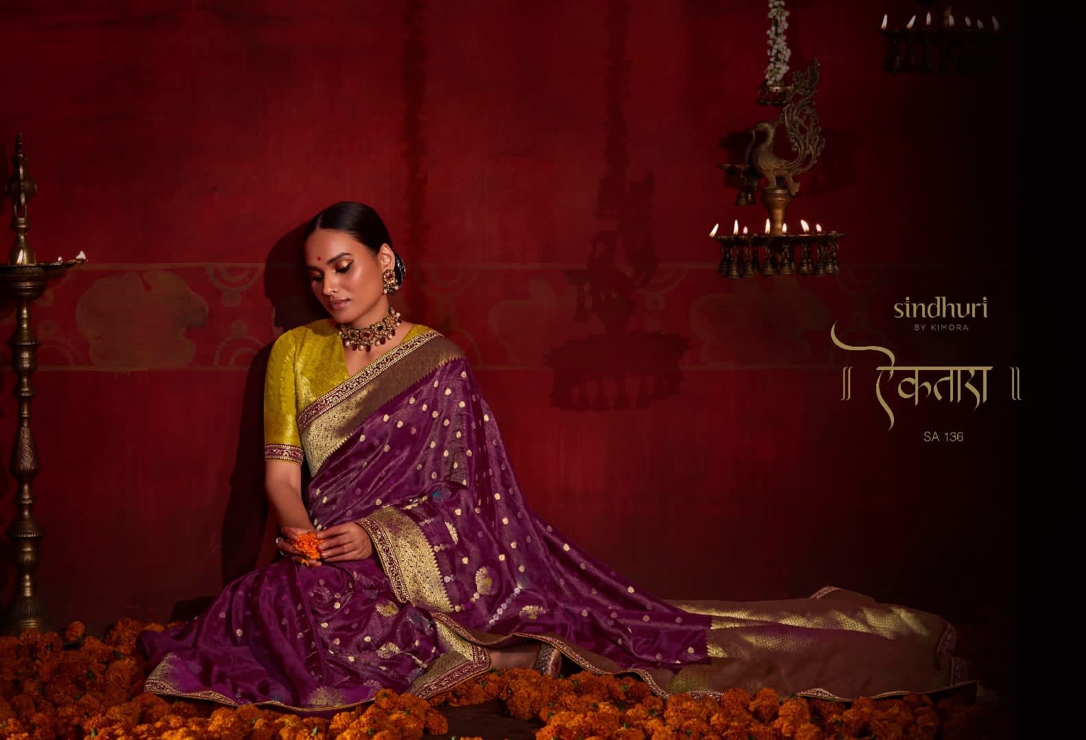 Ektara Sindhuri Series 132 To 142 By Kimora Heavy Party Wear Saree Wholesale Suppliers In Surat