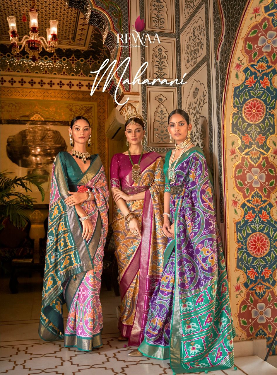 Maharani Series R 525 Colour By Rewaa Designer Patola Saree Single And Set Stockiest And Supplier Fr...