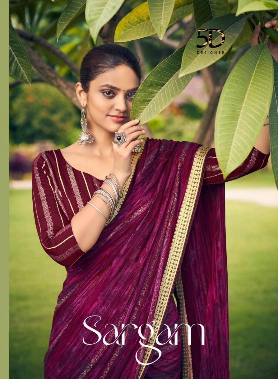 Sargam By 5d Designer Fancy Saree Wholesale Suppliers In Surat