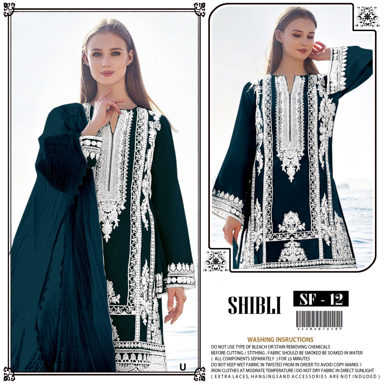 Sf 12 By Shibli Laxuria Pret Collection Top Bottom With Dupatta Pakistani Collection Wholesaler Supp...