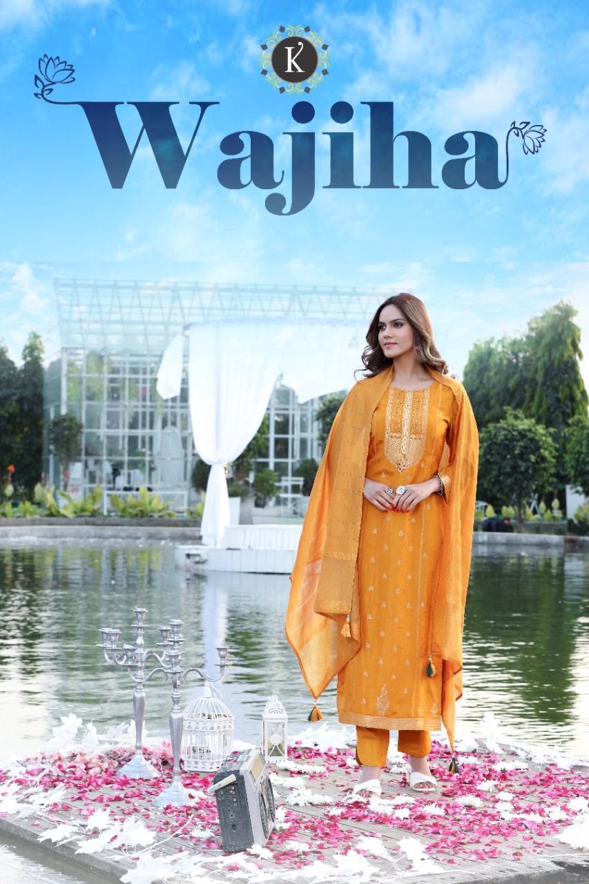 Wajiha By K Fashion Designer Top Bottom With Dupatta Wholesaler Supplier From Surat