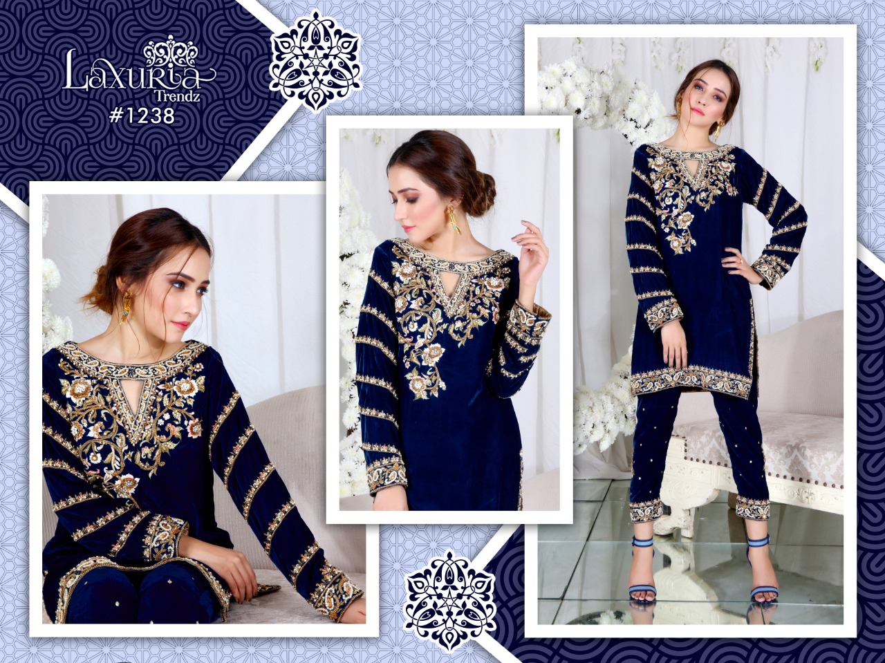 Laxuria Trendz D No 1238 Designer Pakistani Collection Wholesaler Supplier From Surat