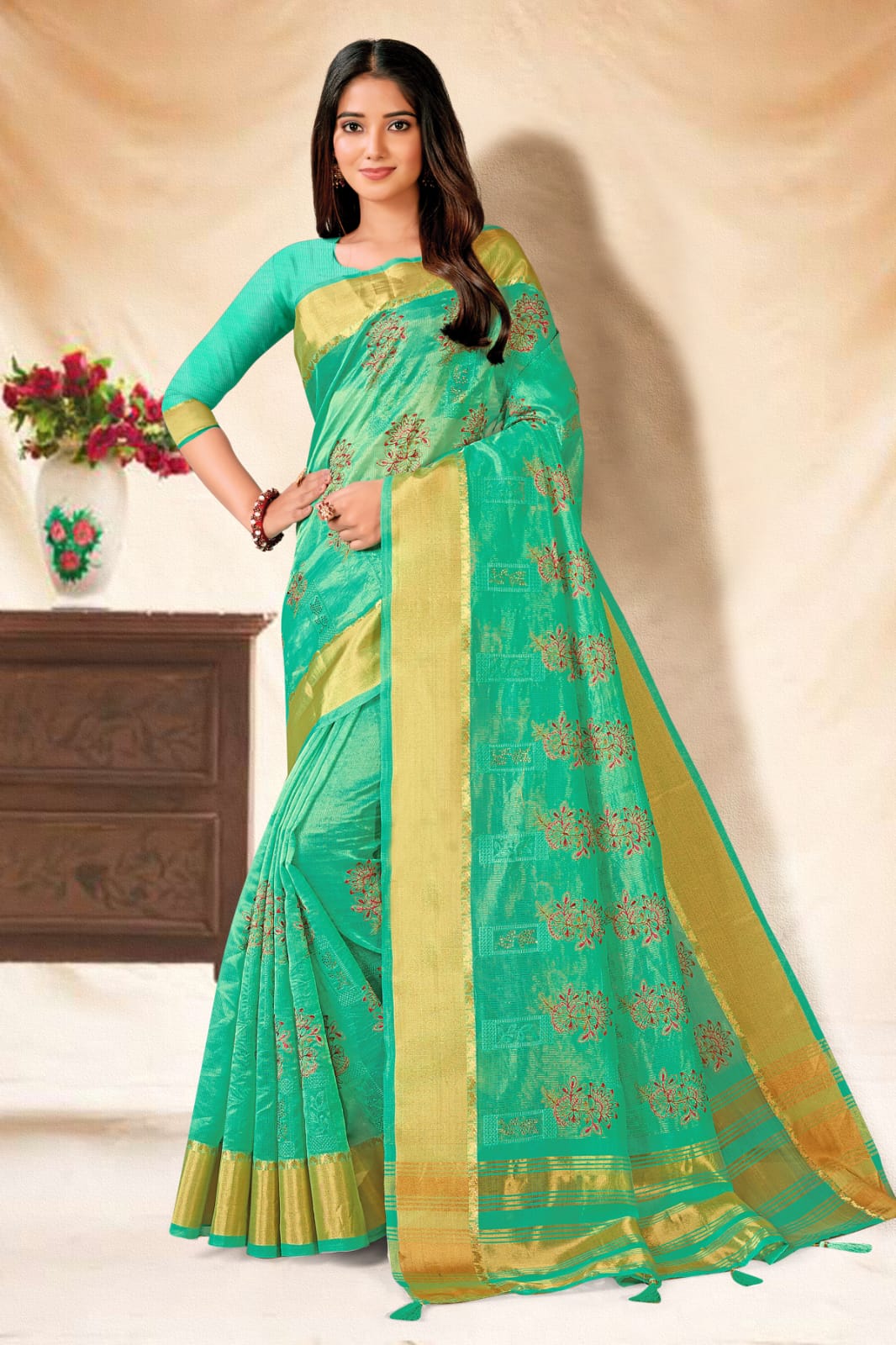 New Banarasi Silk Saree Single And Set Stockiest And Supplier From Surat