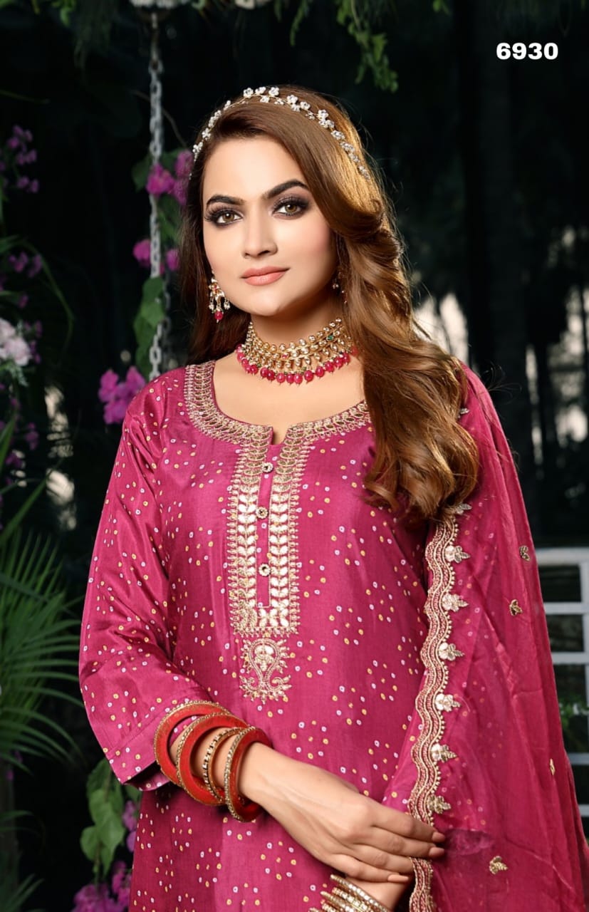 Barkha Designer Bandhani Print Festiv Collection