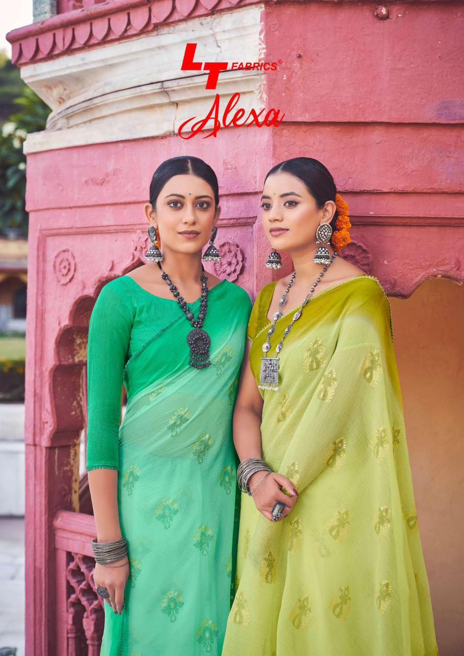 Alexa By Kashvi Creation By Lt Fabrics Fancy Saree Single And Set Stockiest And Supplier From Surat