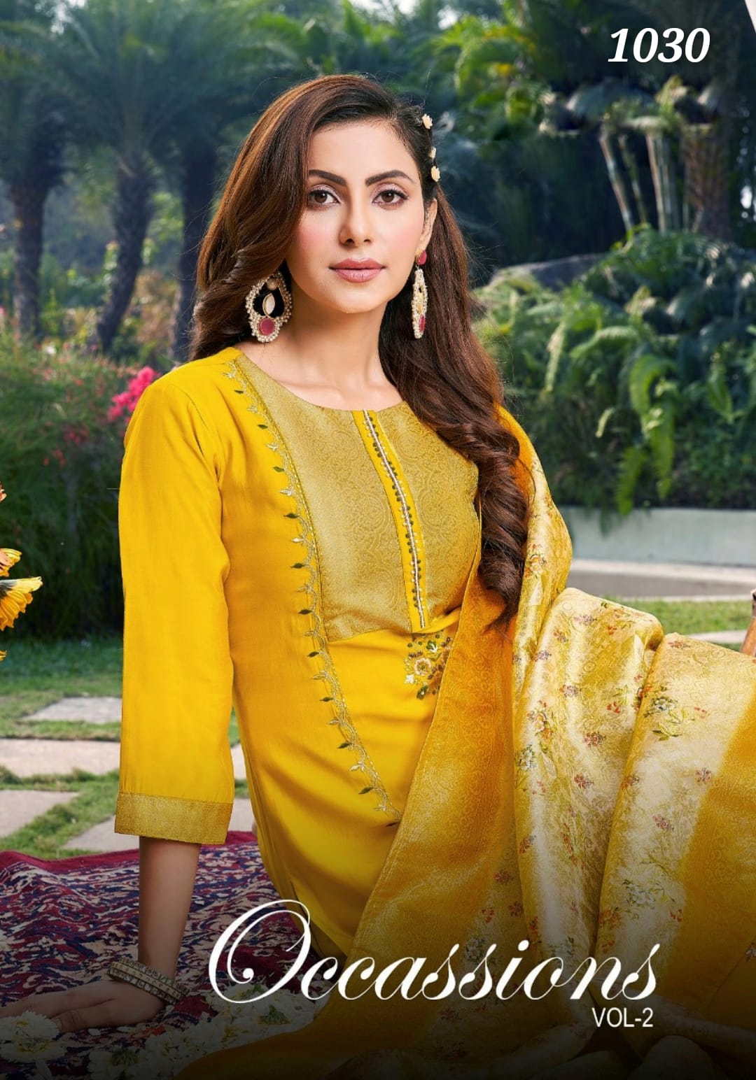 Occassion Vol 2 Designer Top Bottom With Dupatta Wholesaler Supplier From Surat