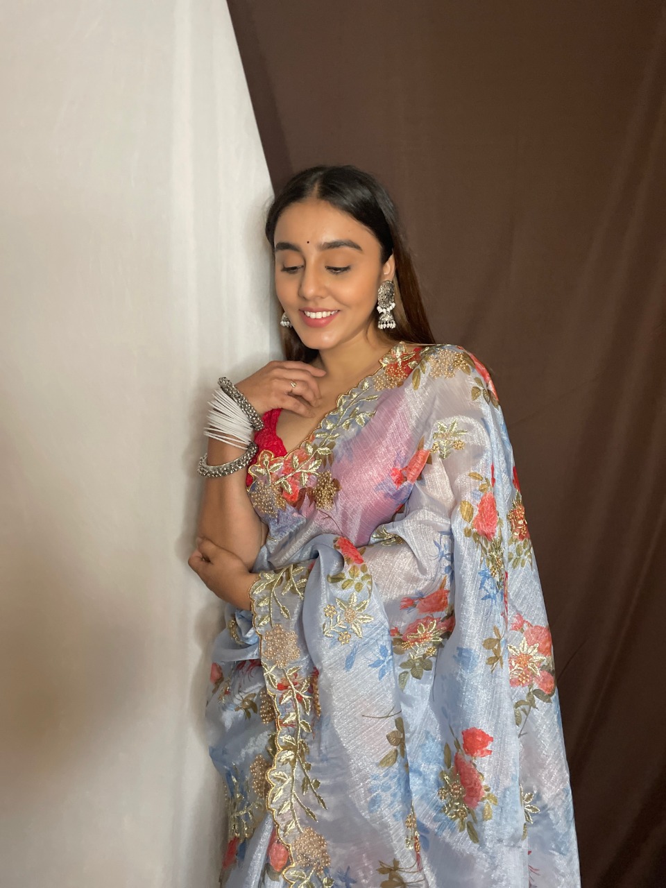 Cutwork Organza Saree