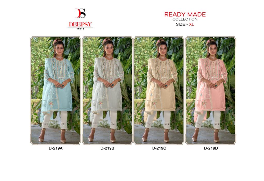 Readymade Collection D 219abcd By Deepsy Suits