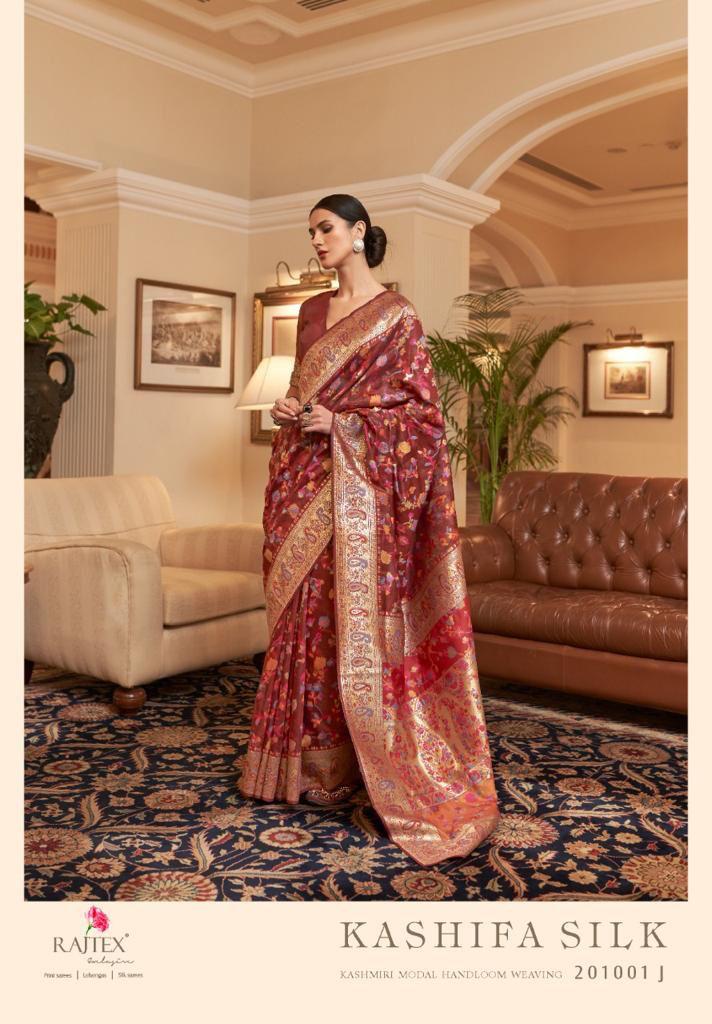 Kashifa Silk Series 201001a To 201001k By Rajtex Fabrics Designer Saree Single And Set Stockiest And...