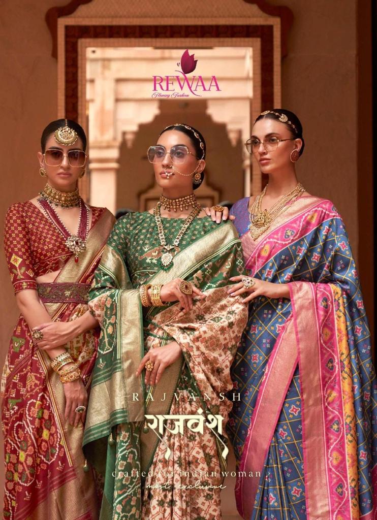 Rajvansh By Rewaa Pure Silk Saree Single And Set Stockiest And Supplier From Surat