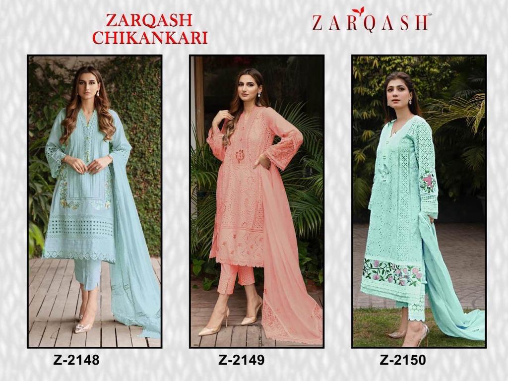 Zarqash Chikankari By Zarqash Cotton Suit Single And Set Stockiest And Supplier From Surat