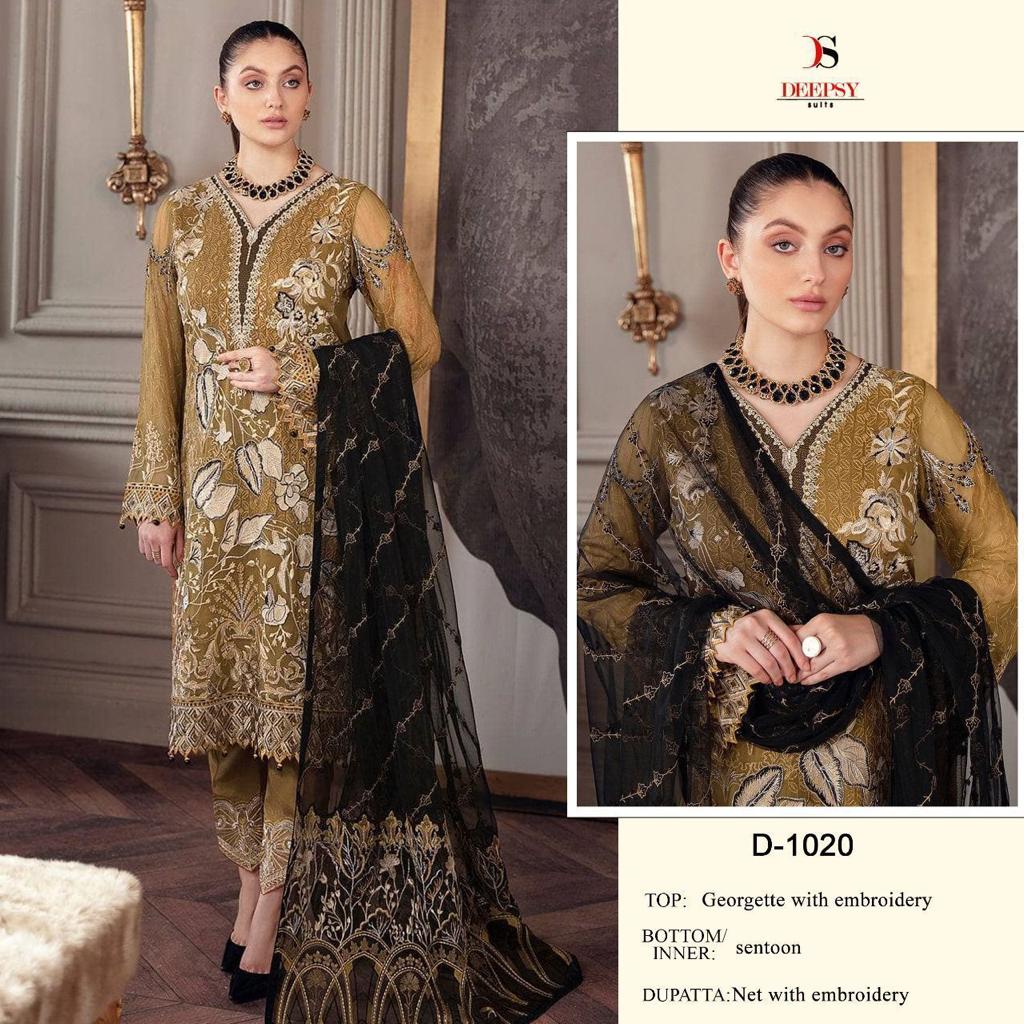 Deepsy Suits D No 1020 Designer Georgette Suit