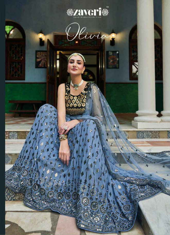 Olivia By Zaveri Woman Beauty Designer Skirt And Blouse Dupatta Single And Set Stockiest And Supplie...
