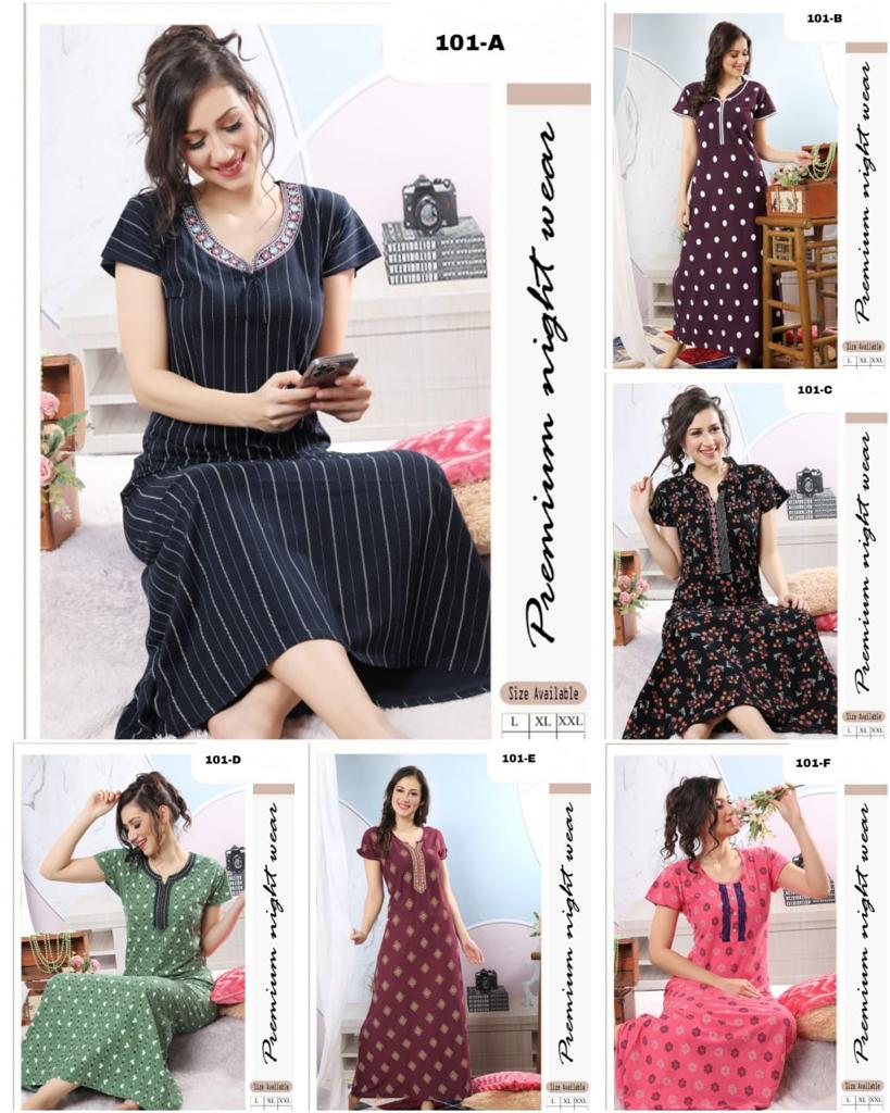 Premium Nighty Catalog Vol 101 Wholesaler Surat