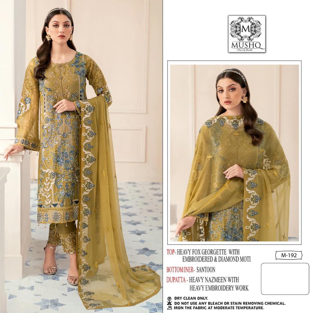 M 192 Mushq By Shraddha Heavy Georgette Suit