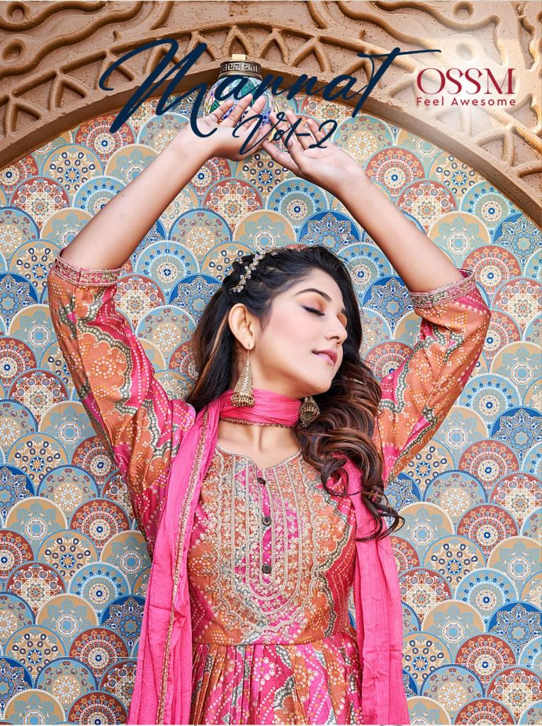 Mannat Vol 2 By Ossm Kurti Pant With Dupatta Nyra Collection