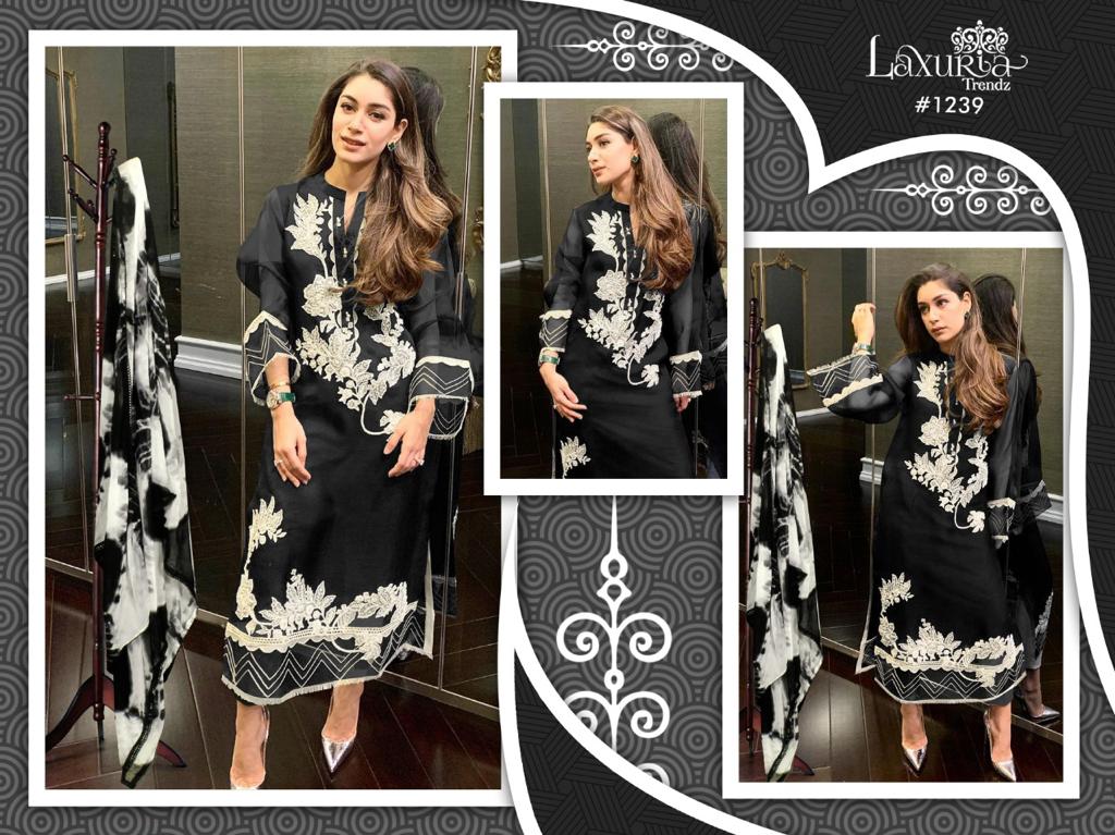 Laxuria Trendz D No 1239 Kurti With Pant And Dupatta