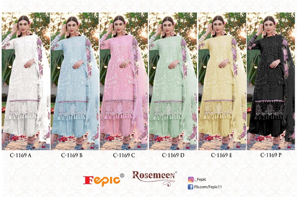 Rosemeen D No C 1169 By Fepic Georgette Suit