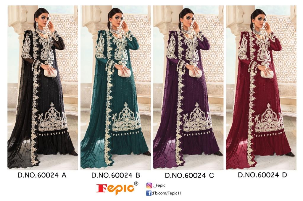 Rosemeen D No 60024 By Fepic Georgette Suit Pakistani Concept