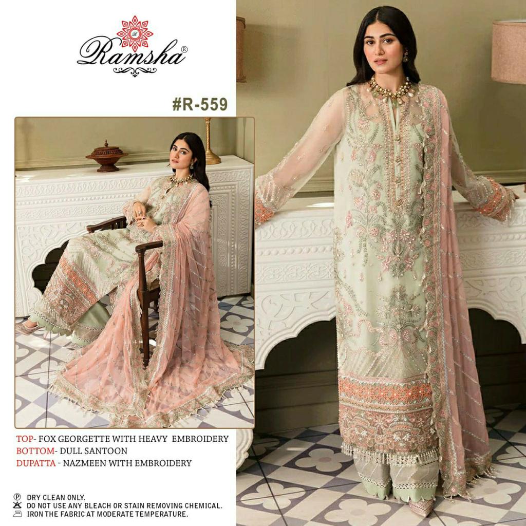 Ramsha R 559 Georgette Pakistani Suits