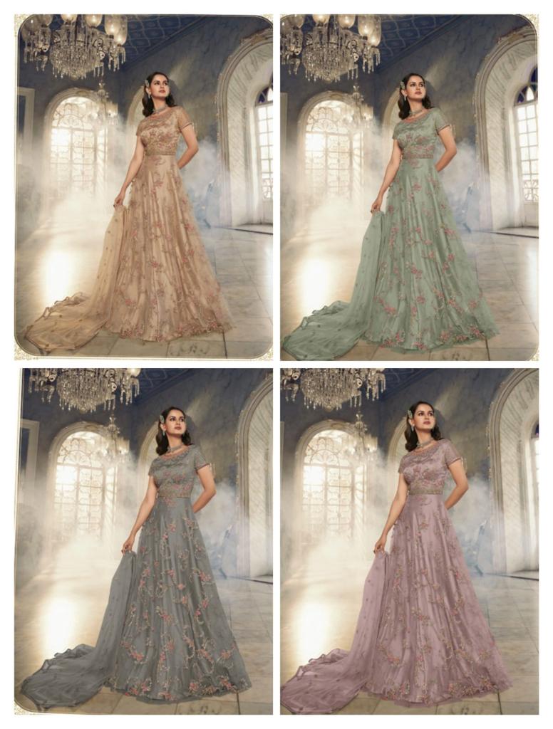 Violet 5402 Colour Party Wear Suit