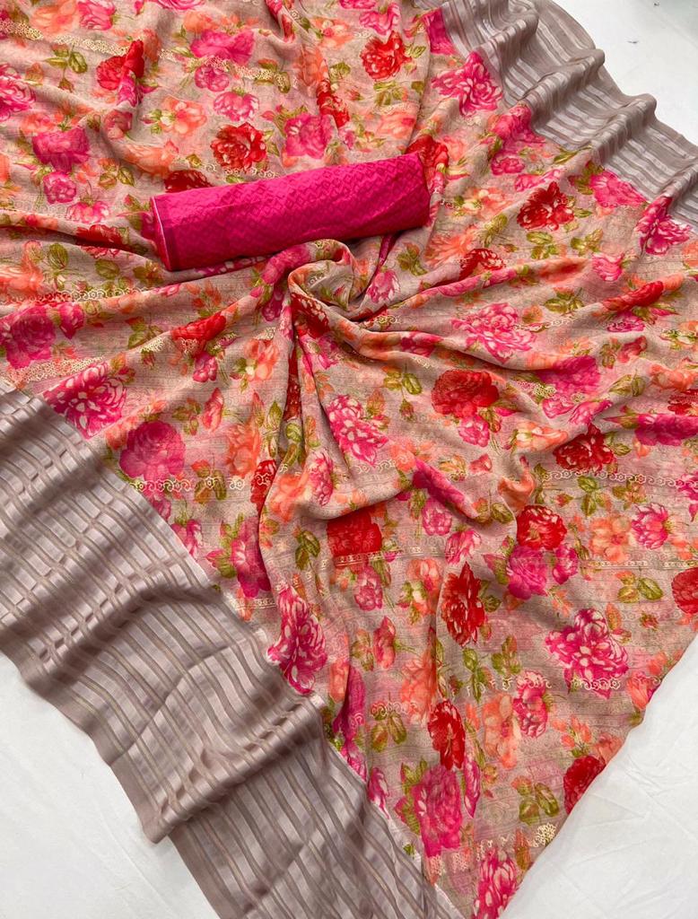 Florance Fancy Saree Single Avilable Wholesaler Surat