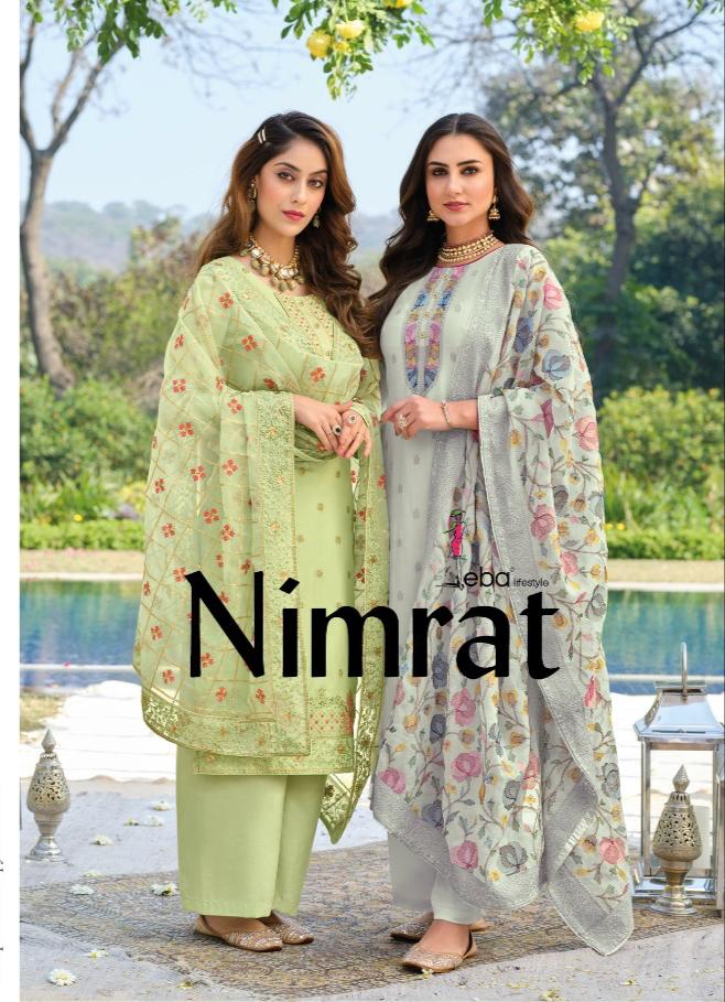 Nimrat By Eba Lifestyle Designer Pure Viscose Organza Suits Single Avilable Wholesaler Supplier From...