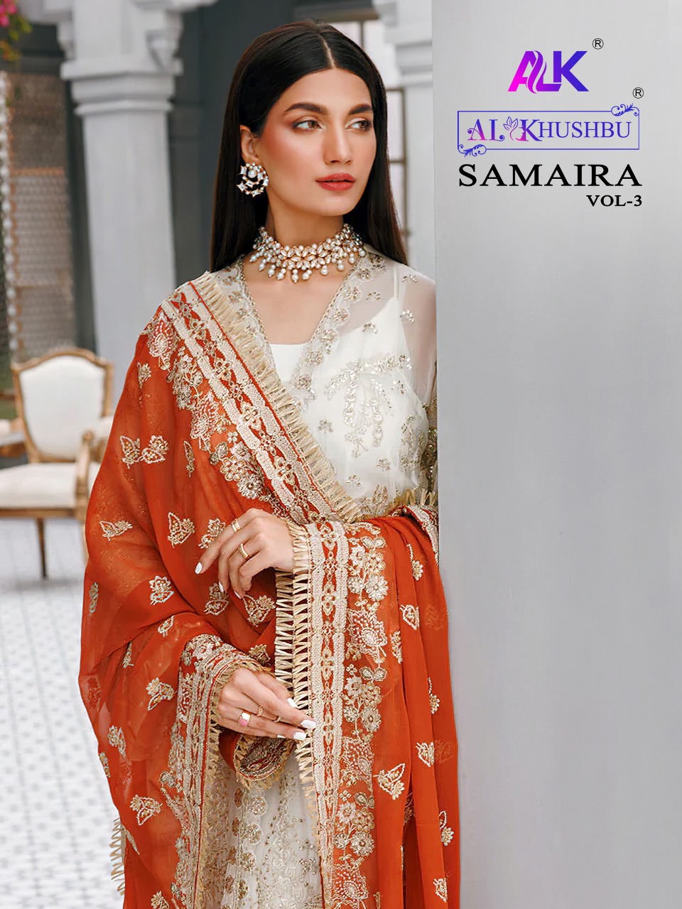 Samaira Vol 3 By Al Khushbu Georgette Pakistani Suits