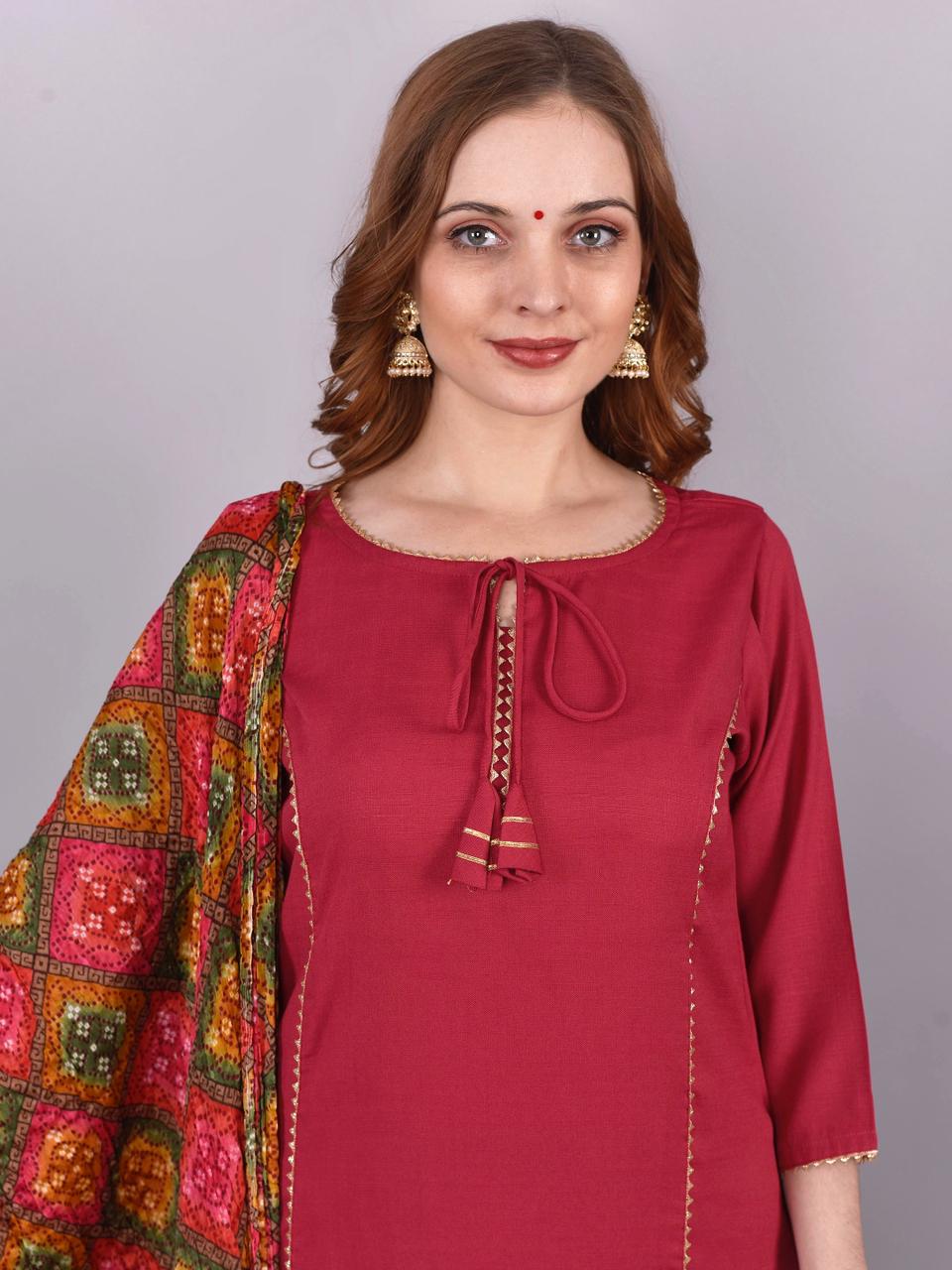 Channel 9 Fancy Kurta Bottom Woth Dupatta Concept Wholesaler Supplier From Surat