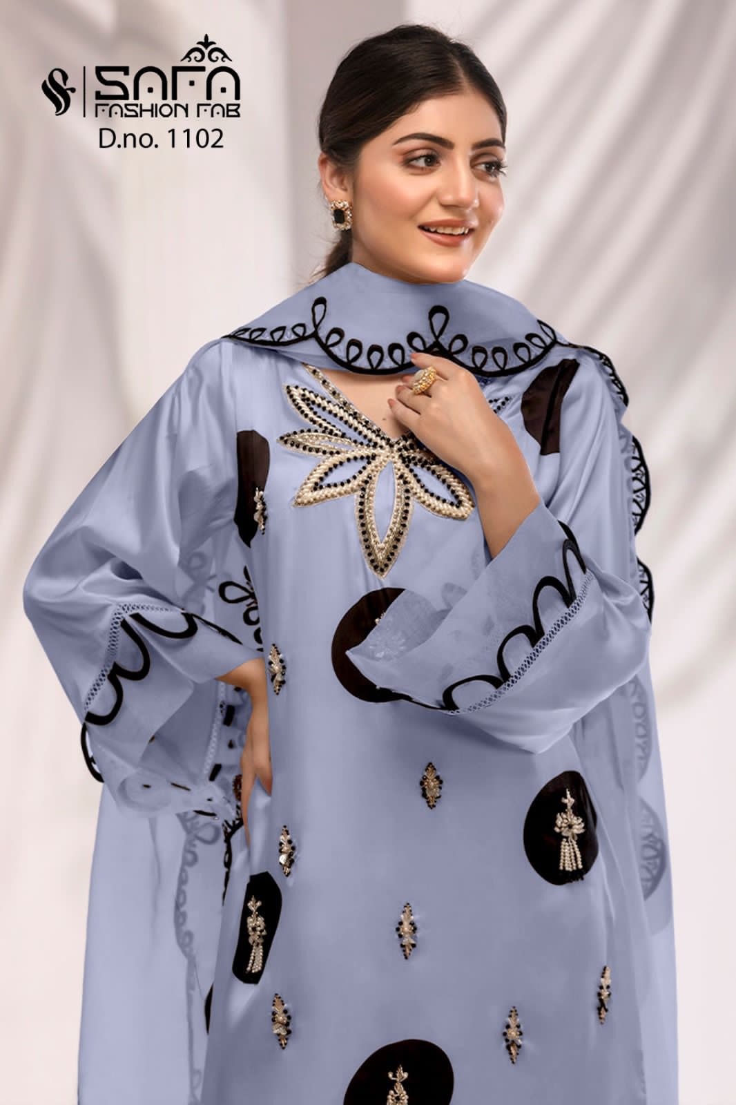 Safa Fashion Fab D No 1102 Laxuria Pret Formal Wear Collection