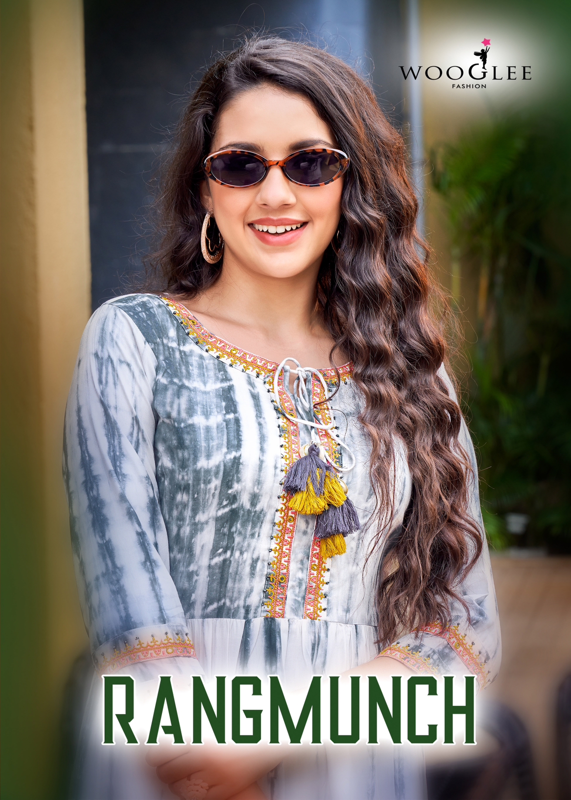 Rangmunch By Wooglee Designer Rayon Long Kurti