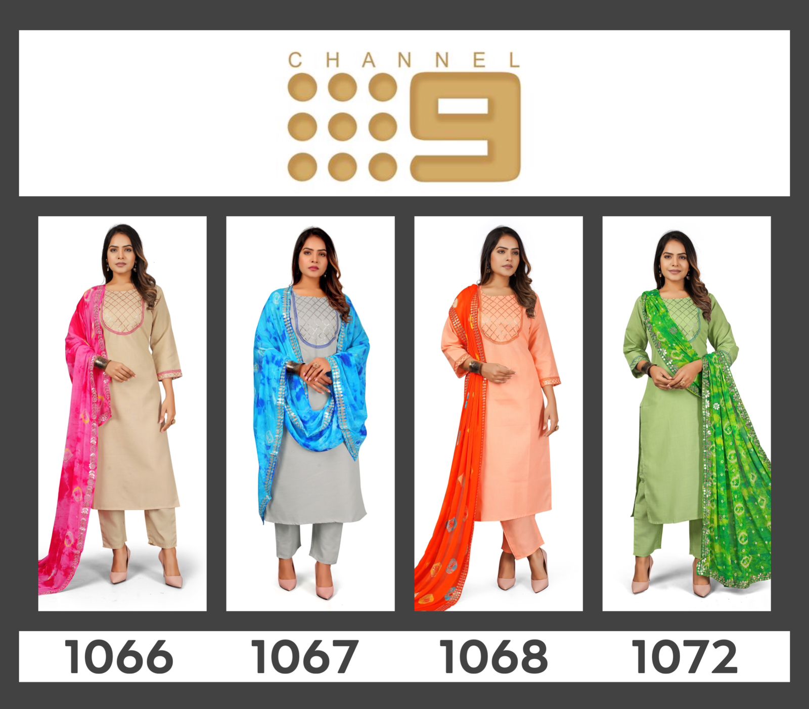 Channel 9 New Kurta Bottom Duppata Collection