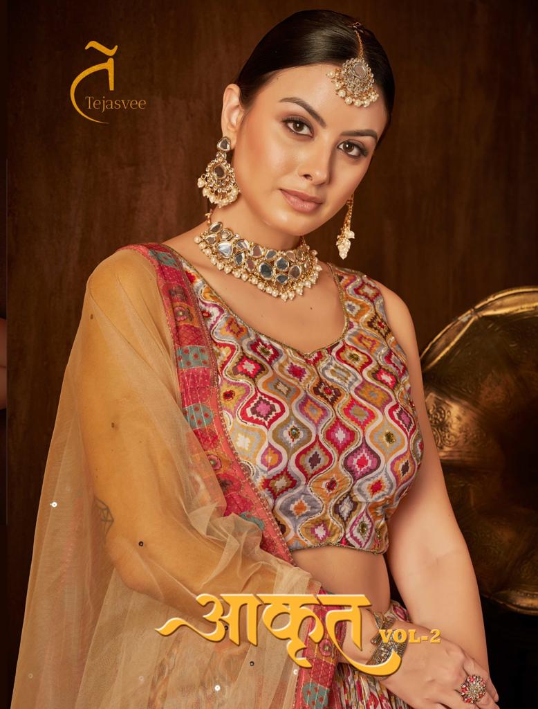 Aakrut Vol 2 By Tejasvee New Readymade Crop Top Choli Collection Single Avilable Wholesaler Supplier...