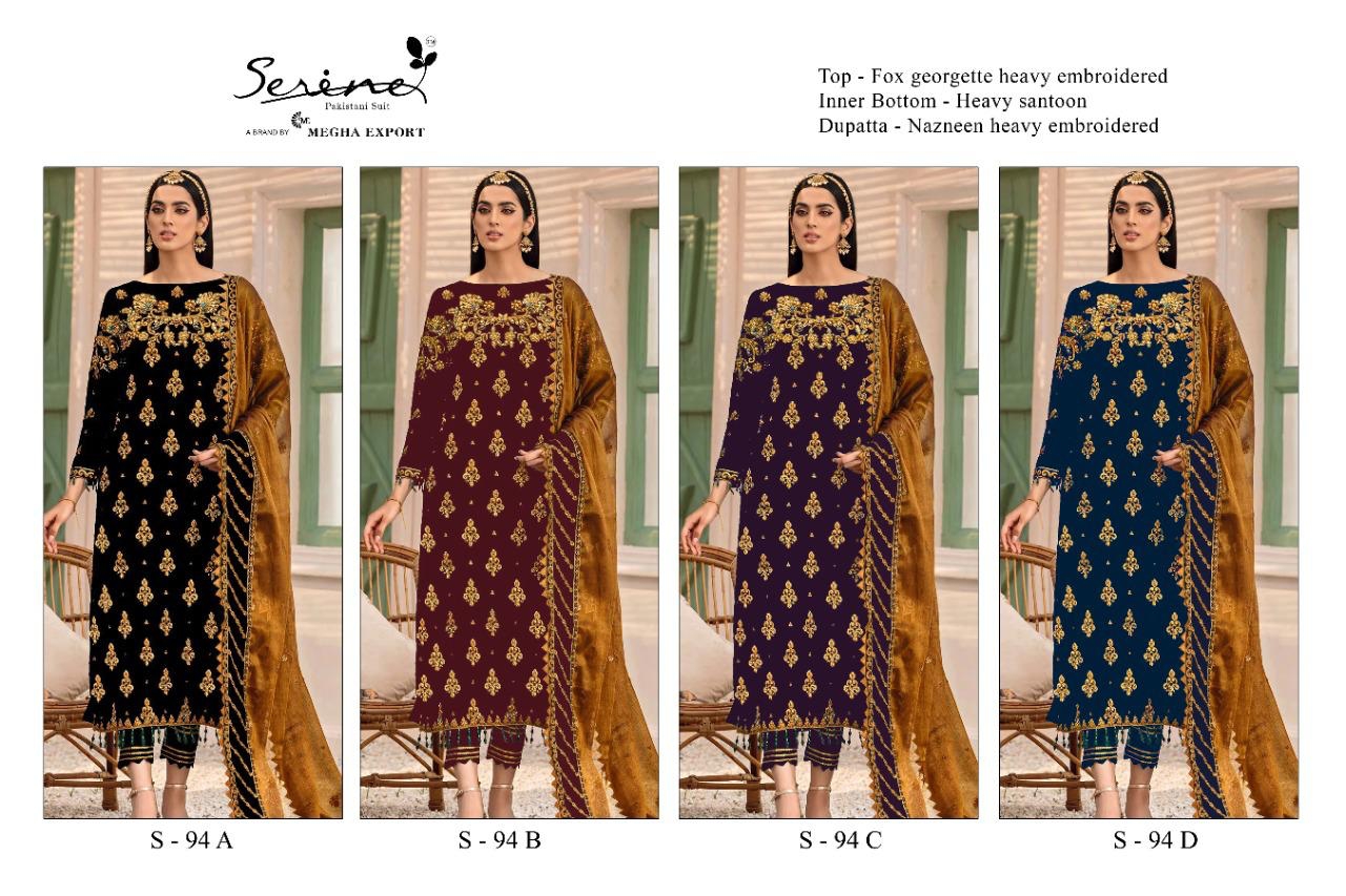 Serine D No S 94 Georgette Pakistani Suits