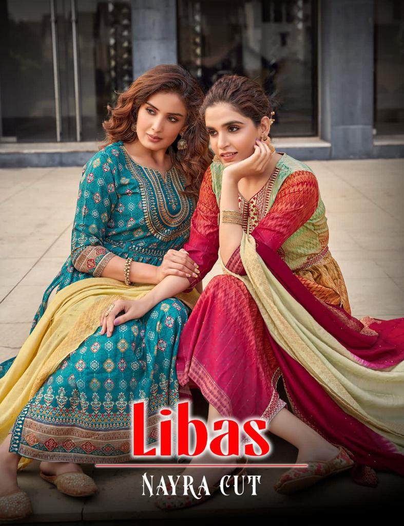 Libas Nayra Cut Vol 1 Top Bottom Duppata Collection Single Avilable Wholesaler Supplier Surat