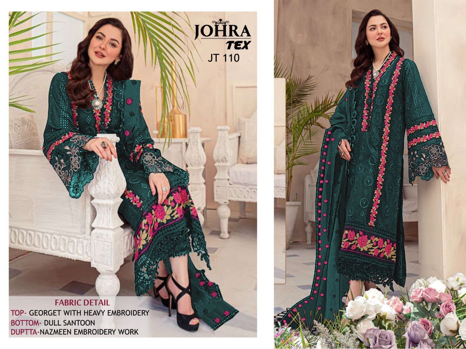 Jt 110 By Johra Tex Georgette Suit