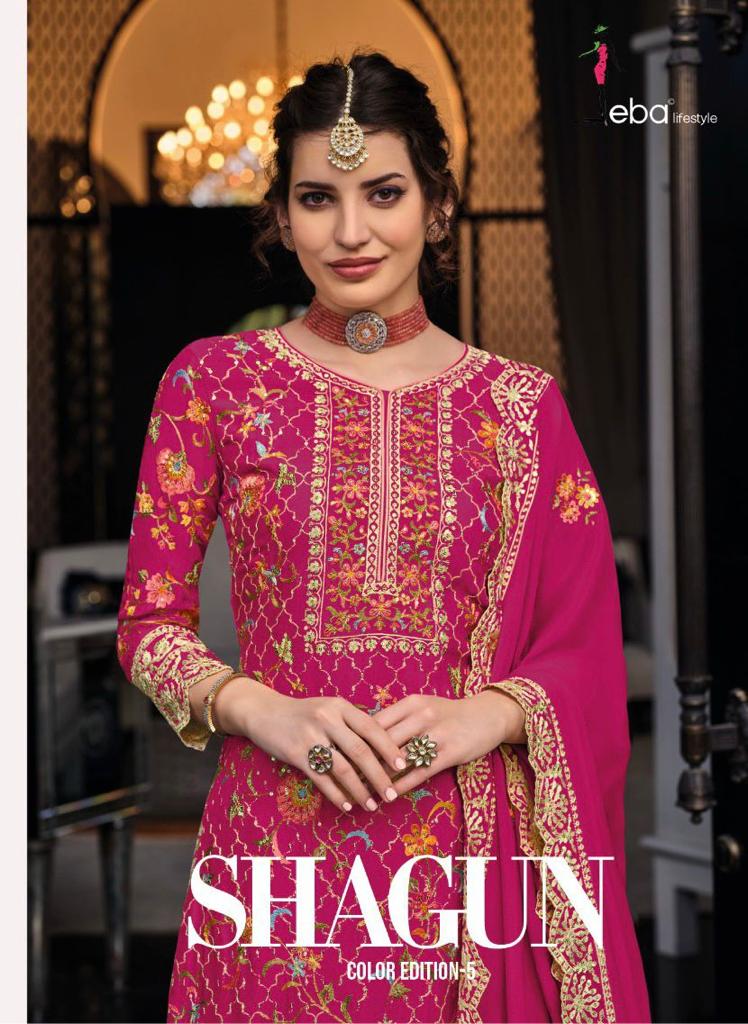 Shagun Color Eid By Eba Lifestyle Designer Plazo Suit