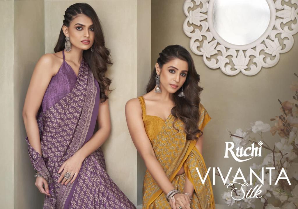 Vivanta Silk By Ruchi Saree Fancy Ragular Wear Collection