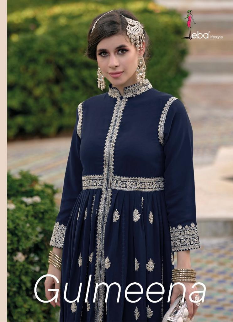 Gulmeena By Eba Lifestyle Designer Georgette Suit